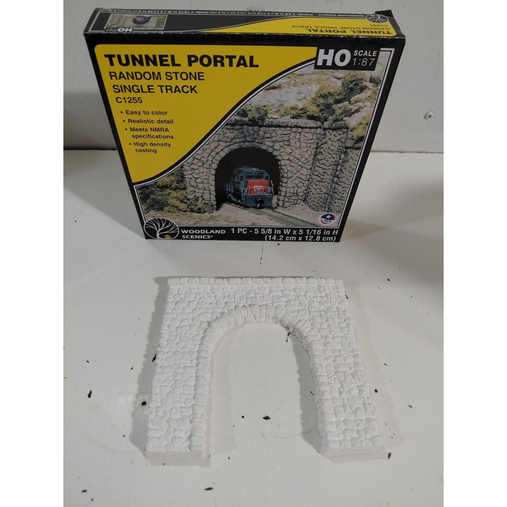Woodland Scenics C1255 HO Gauge Model Railroad Random Stone Tunnel Portal w/Box